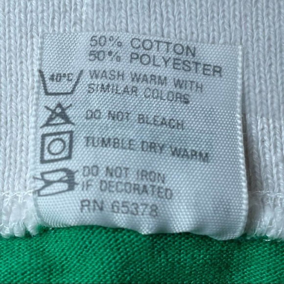 RARE VINTAGE 80S ATARI GRAPHIC POP COLLAR RAGLAN SLEEVE ATARI T-SHIRT GREEN - M - Picture 5 of 7